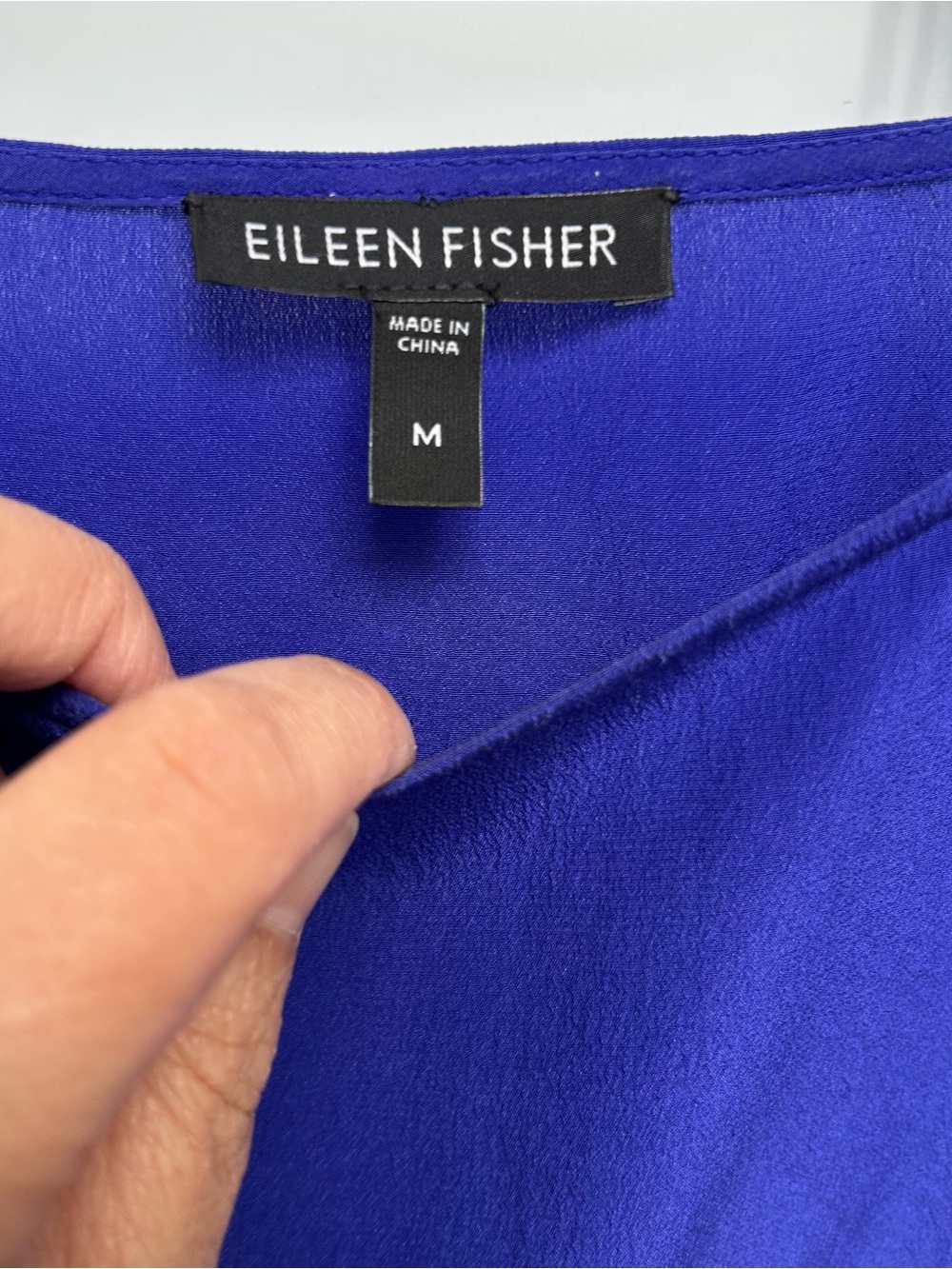 EILEEN FISHER Ombré Silk Box-Top Blouse - Picture 2 of 6